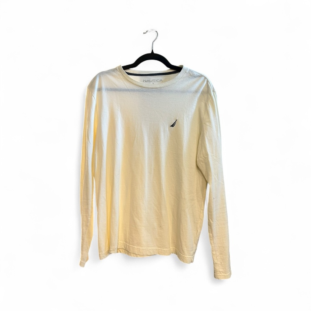 Nautica Cream Long Sleeve Tee